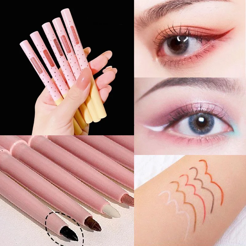 Caneta delineadora em gel, delineador fosco colorido à prova d'água e à prova de manchas e delineador colorido de longa duração