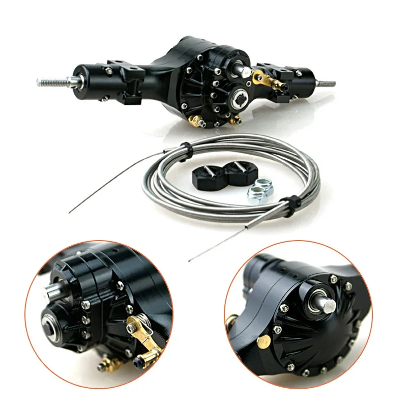 Lesu Q-9018 metall hinterachse differential lock funk gesteuert für 1/14 tamiyay rc traktor lkw