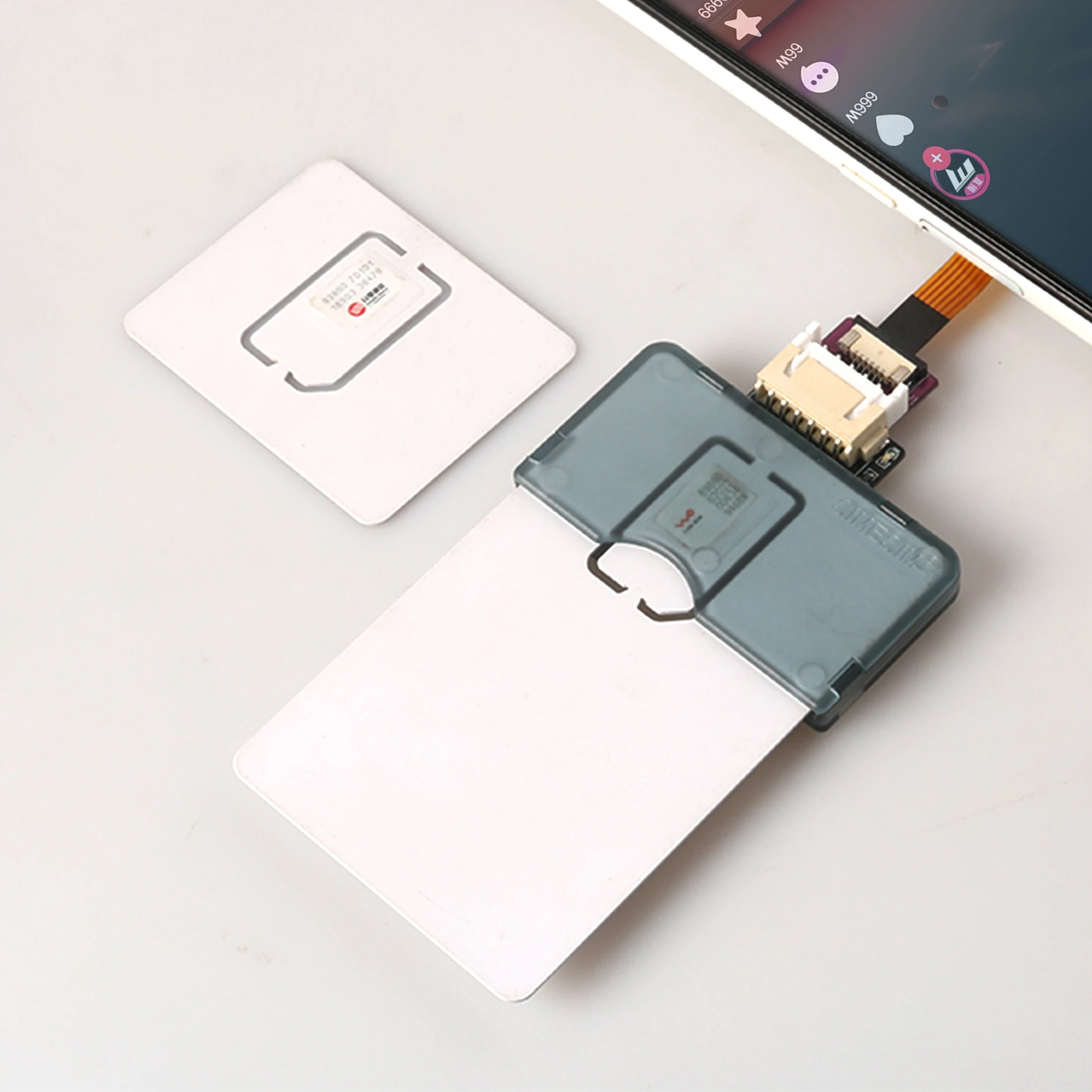 محول أداة تنشيط بطاقة SIM نانو بدون إعادة التشغيل، مجموعة محول بطاقة SIM الصغيرة والنانو لتوسيع البطاقة الذكية IC #3