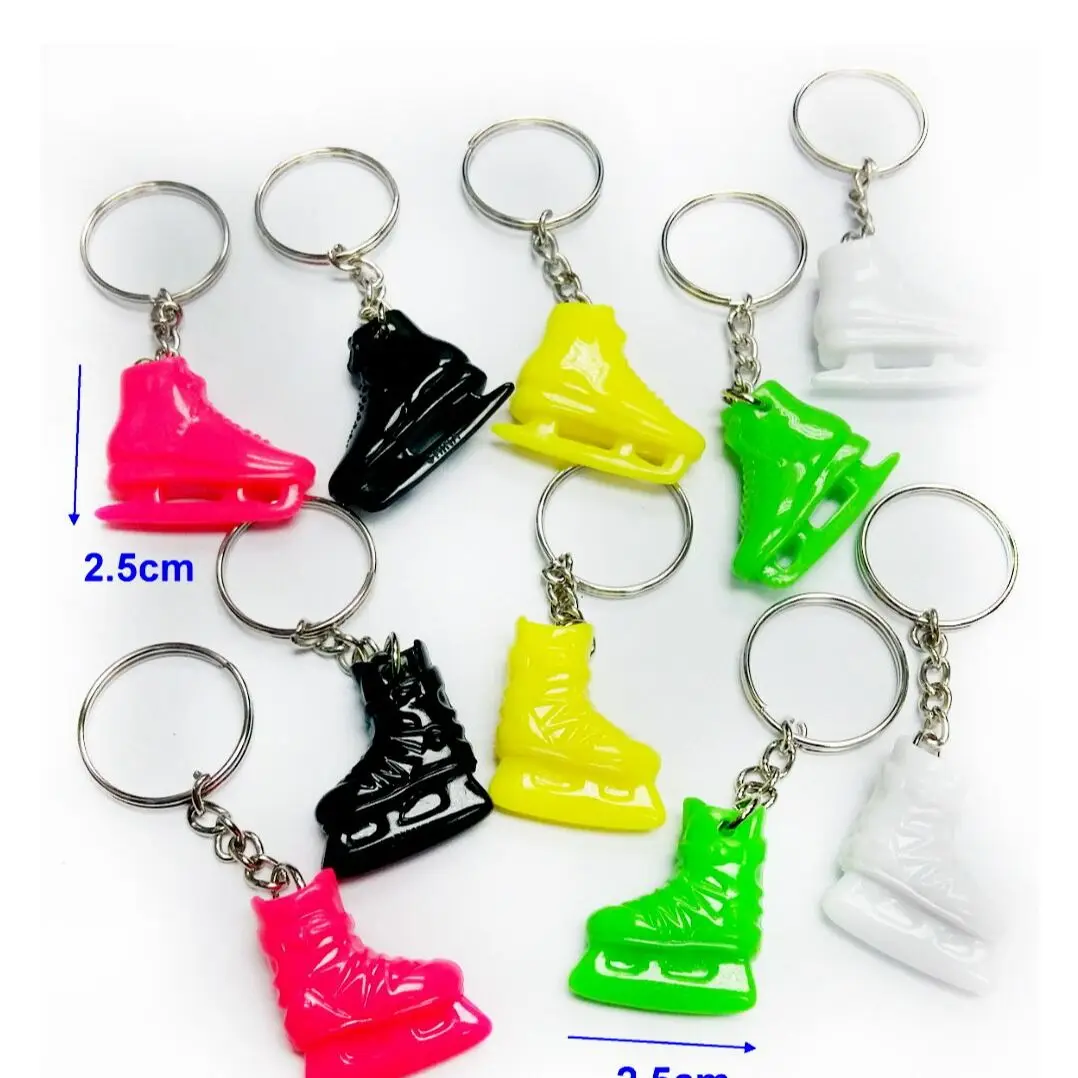 100 PC, Key Chain Ring with Skate Shoe, Vintage Charm, Pinata, School Bag, Birthday Party Favors Gift, Novelty Carnival, Fashion