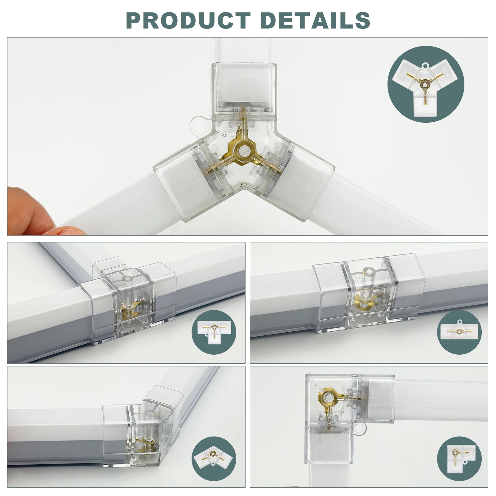 مصابيح جراج LED سداسية مع إطار 14 شبكة سداسية 720 وات 108000   أضواء سقف المرآب LED فائقة السطوع LM 6500K أضواء LED سداسية