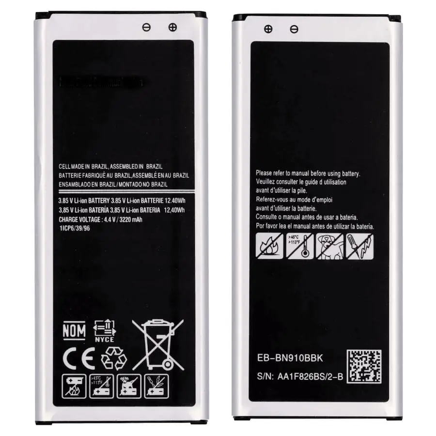 Compatible Battery Note 4 N910 Eb-BN910bbu 3220mAh