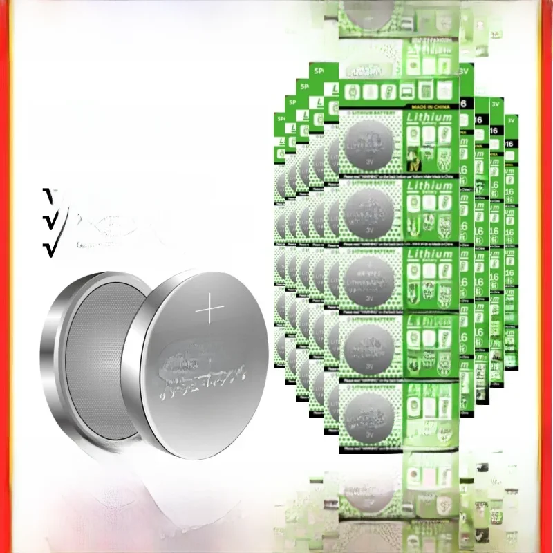 2-50 Stuks Cr2016 Knop Batterijen Cr2016 Br2016 Dl2016 Cel Munt Lithium Batterij 3V Cr 2016 Voor Horloge Elektronisch - afbeelding 2