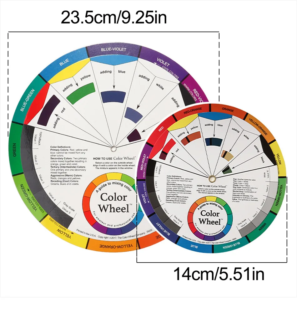 12 Color Paper Card Wheel Three Tier Design Mix Guide Round Central Circle Rotates For Nails Microblading Tattoo Makeup Supplies