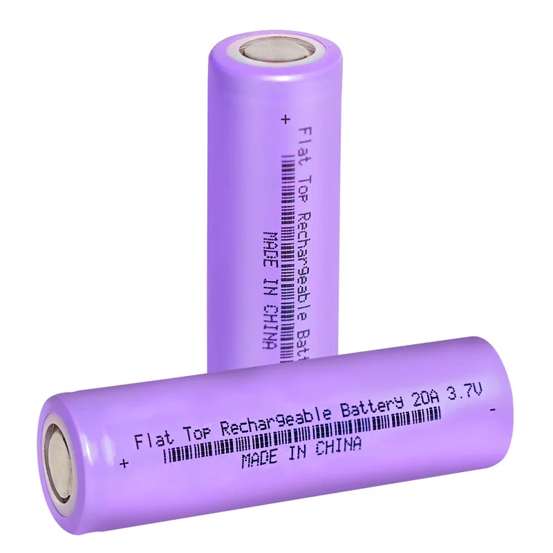 2PCS 3.7V 2600mAh 18650 Li-ion Rechargeable Batteries Lithium Battery 20A Falt Top for Flashlight Headlight Camera