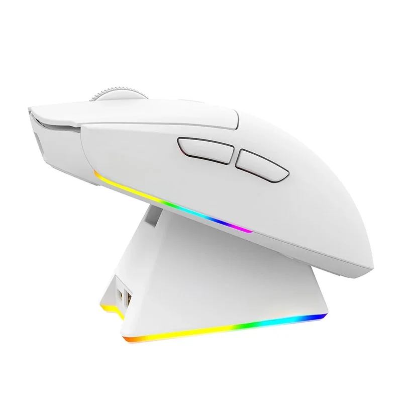 AJ139-V2-MC souris de jeu sans fil Tri-mode filaire/2.4GHz/BT avec Base de charge magnétique Chipset de jeu PAW3311 12000DPI Max
