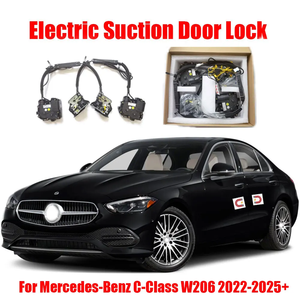 

For Mercedes-Benz MB C-Class W206 2022-2025+ Car Electric Suction Door Power-assisted Closing Automatic Door Soft-close Function