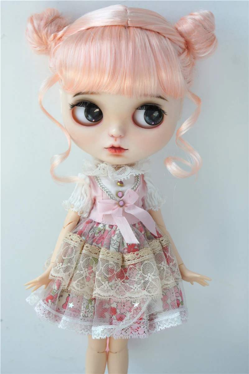 JD606 ทั้งหมดขนาด Twins Buns BJD สังเคราะห์ Mohair วิกผมชุดสําหรับ OB11 YOSD MSD SD Blythe ผม 1/8 1/6 1/4 1/3 ตุ๊กตาราคาถูกอุปกรณ์เสริม