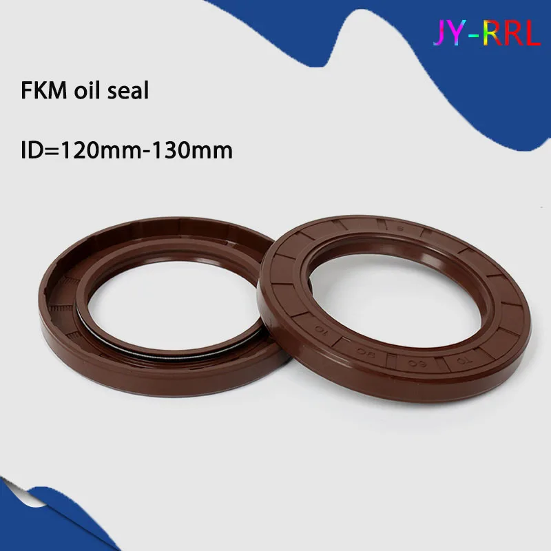 

1Pcs TC/FB/TG4 FKM Framework Oil Seal ID 120mm 125mm 130mm OD 140-175mm Thickness 8-16mm Fluoro Rubber Gasket Rings