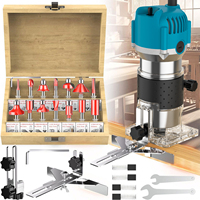 800W Electric triming Machine 30000rpm woodwork enching Hand Wood Edge Router Trimmer Home DIY Power oils