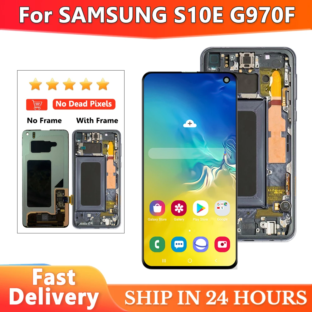 Dynamic AMOLED For Samsung S10e G970 G970F G970W G970U LCD Display Touch Screen Digitizer Replacement For Samsung S10E Screen