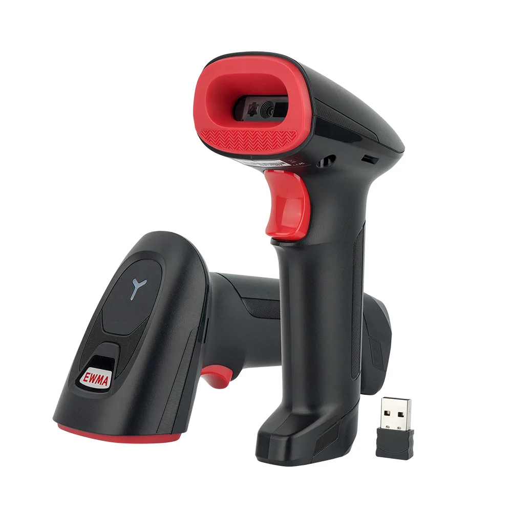 Leshine 2.4G Barcode Scanner 1D 2D QR Code USB Wireless Bluetooth Barcode Reader for Supermarkets Retail for iOS Android