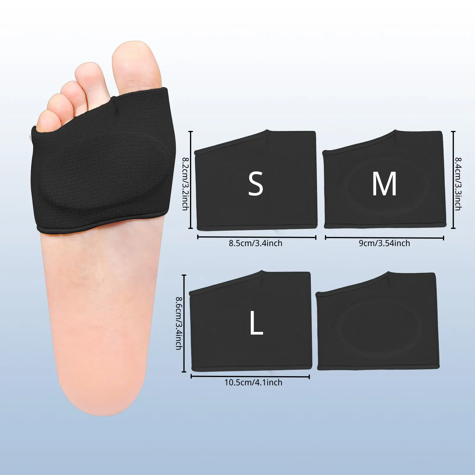 2 Pairs Metatarsal Pads With Gel Pad For Women And Men, Best Gift