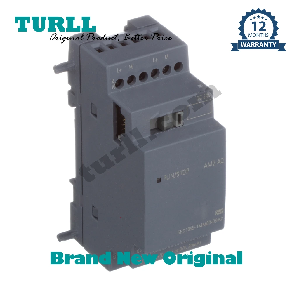 6ED1055-1MM00-0BA2 6ED10551MM000BA2 LOGO! AM2 AQ expansion module, PS: 24 V DC, 2 AO, 0-10 V Original Brand New SIEMENS