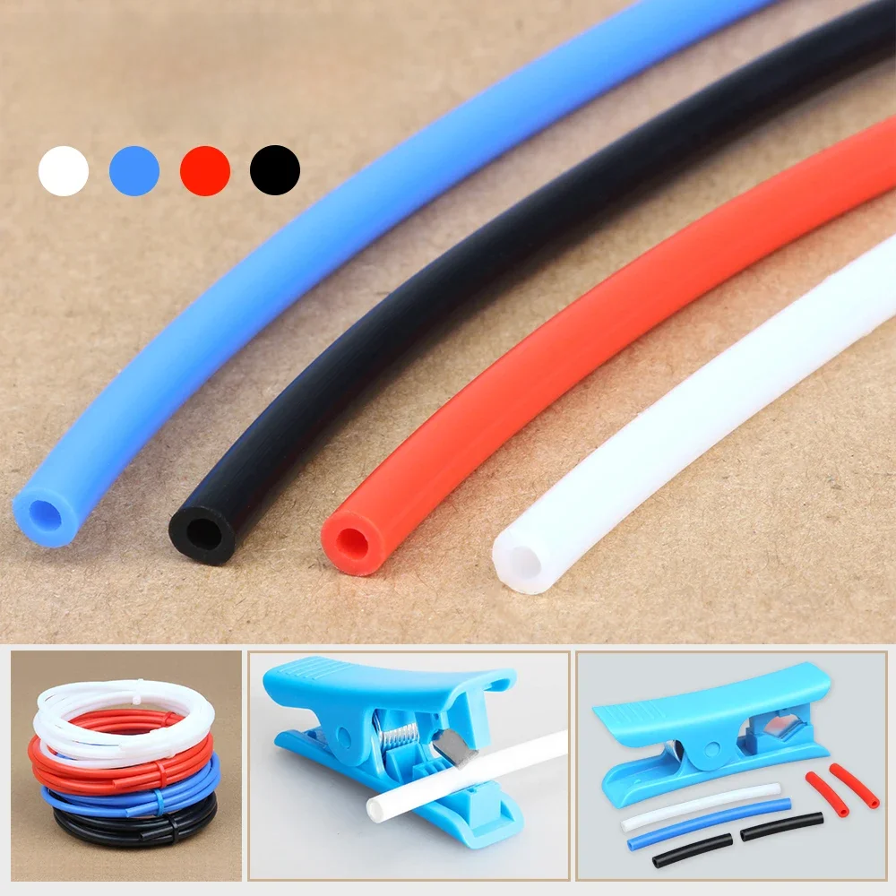 3DSWAY Części do drukarek 3D 1M 2M Rura PTFE Rura Teflonto Wytłaczarka Bowdena 1,75 mm ID2mm OD4mm z rurką z filamentosu tnącego do Ender3 — zdjęcie 2