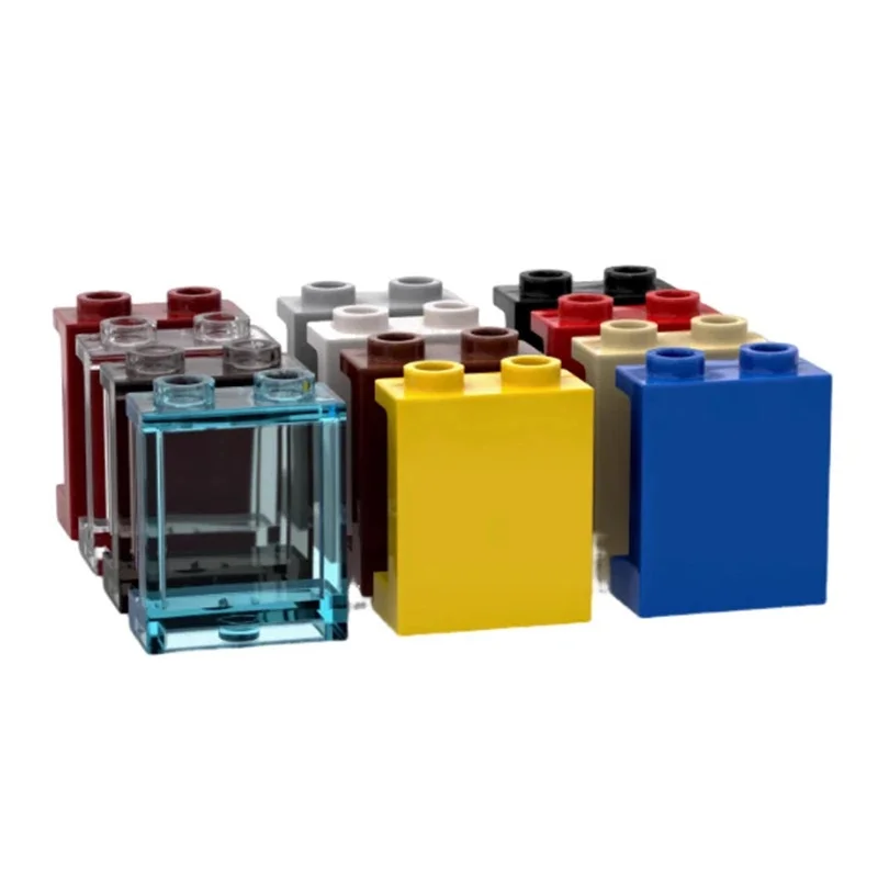 25 pièces bricolage compatible 87552 bricolage bloc de construction panneau transparent 1x2x2, MOC4864 maison de construction en verre jouet pour enfants