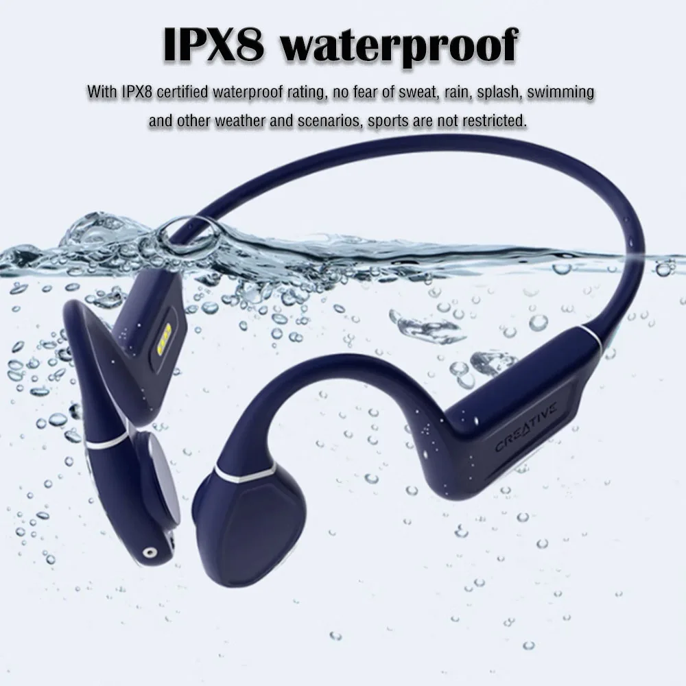 

Creative OUTLIER FREE PRO Waterproof Bone Conduction Headphones Bluetooth Sport Running Wireless On-Ear