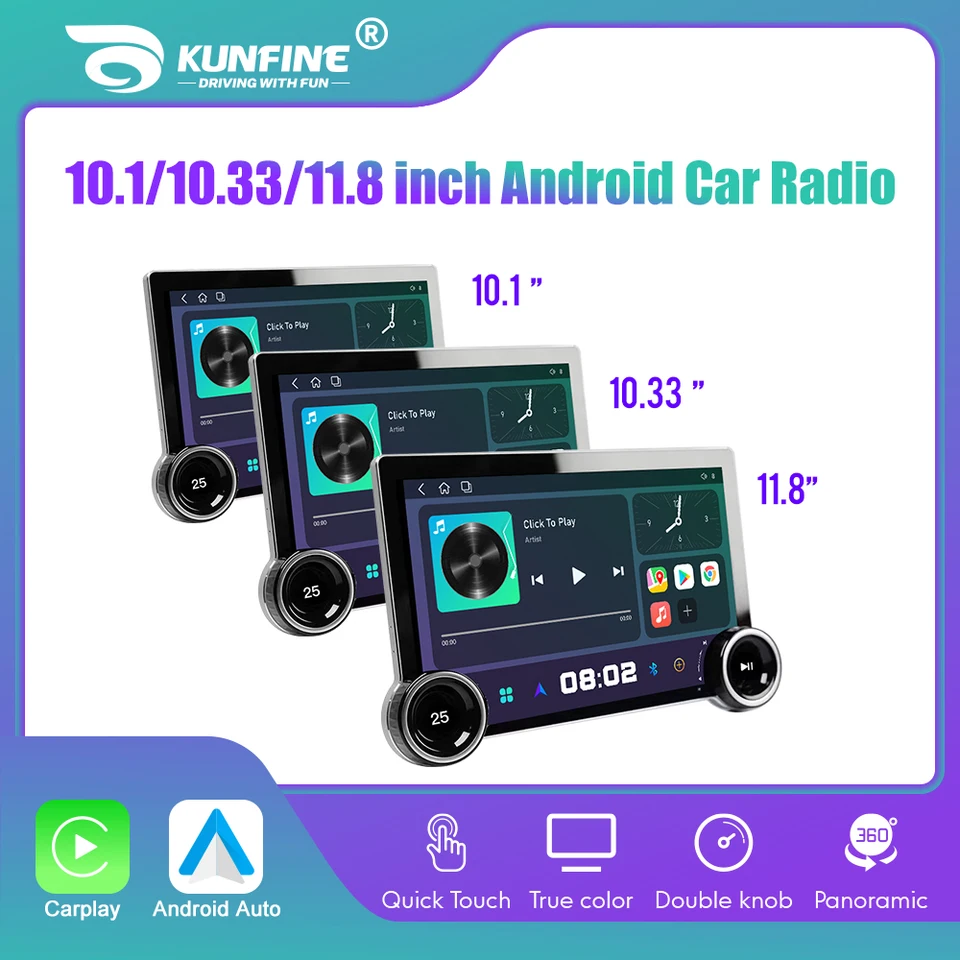 10.1/10.33/11.8 inch Screen Diamond 2K Android Car Radio 2Din