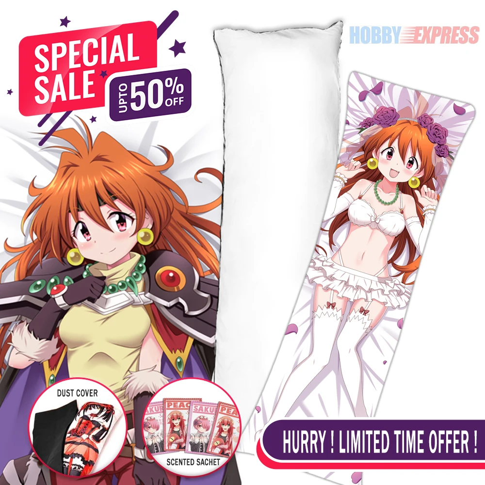 Hobby Express Anime Dakimakura Japanese Otaku Waifu Life Size Doublesided Hugging Body Pillow Cover Lina Inverse Slayers 21216