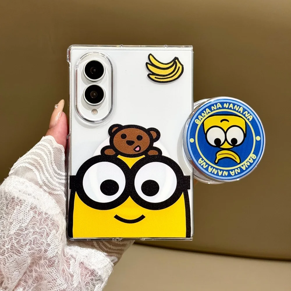 Uroczy zestaw 3 w 1 z postaciami z kreskówek do telefonu Samsung Z Fold 8 Ultra Z Fold 8, 7, odporna na wstrząsy obudowa z uchwytem Magsafe — zdjęcie produktu 4