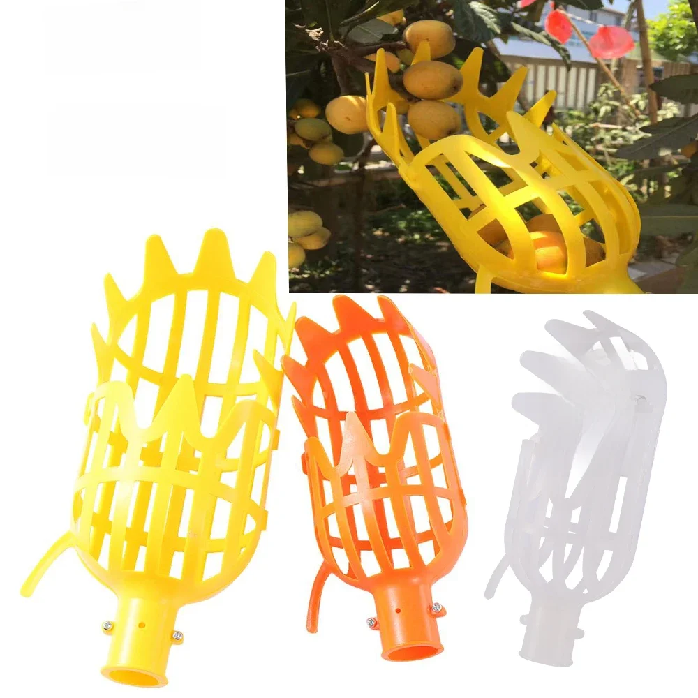Panier de jardin tête de cueilleur de fruits outil de cueillette de fruits en plastique cueilleur de fruits à haute altitude cueillette de nèfle outil de cueillette de Bayberry 1 pièce