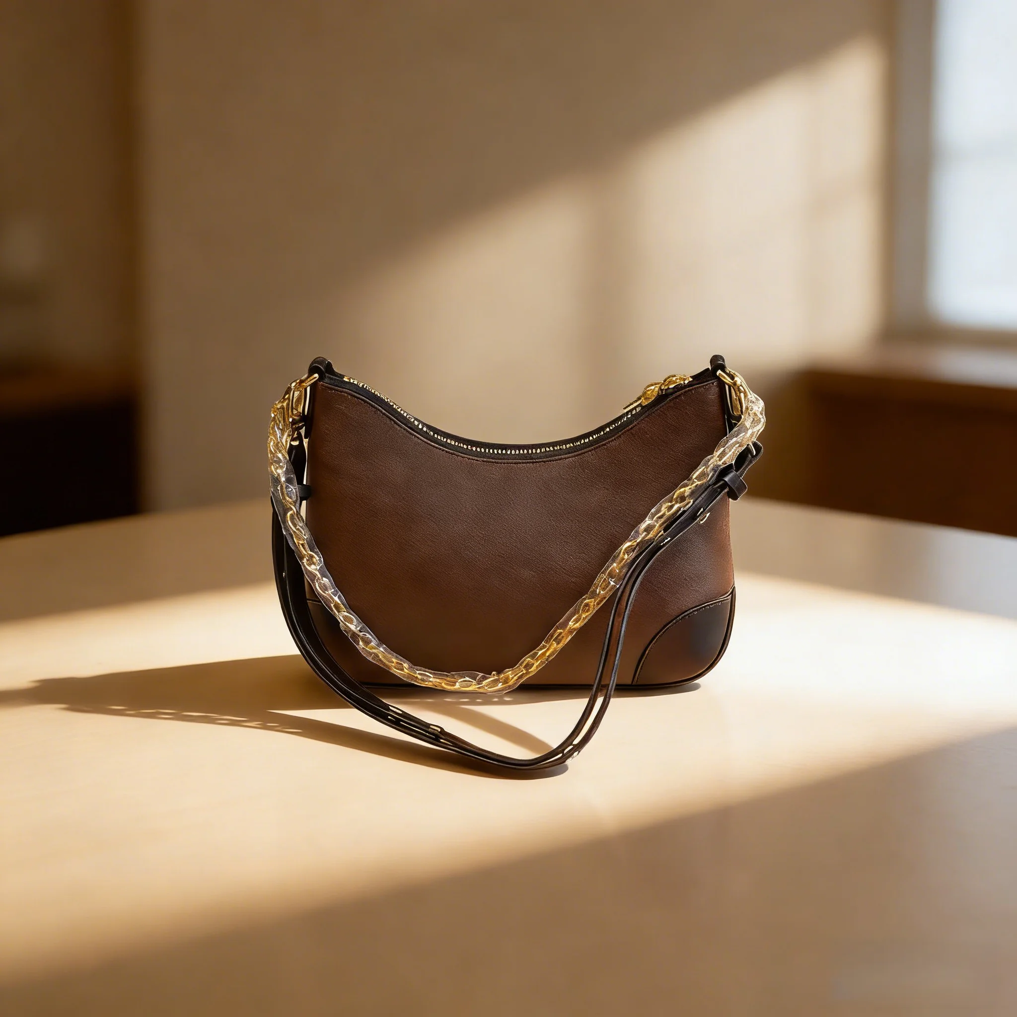 

Женская модная простая сумка через плечо с цепочкой. Размер: 27*20 см.