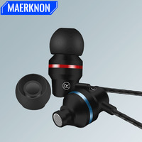 Wired Earphones Earbuds Headphones 3.5mm In Ear Earphone Earpiece With Mic Stereo Headset For Samsung S6 Xiaomi Phone Computer