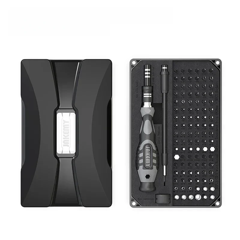 JAKEMY JM-8176 Uniwersalny zestaw wkrętaków 106 w 1 z przedłużką Konserwacja telefonu komórkowego Bity magnetyczne Śrubokręt — zdjęcie 2