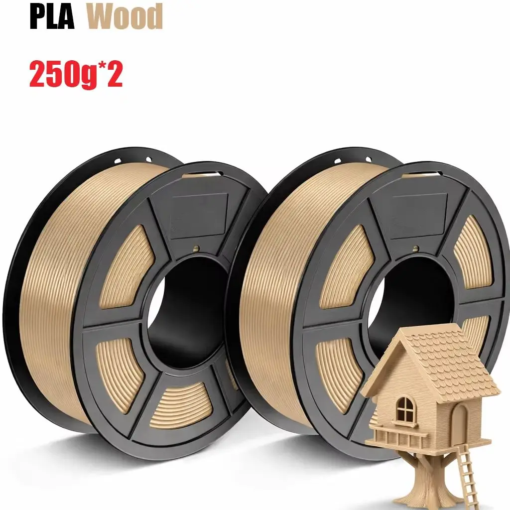 

Wood PLA 3D Printer Filament 1.75mm High Precision High Toughness PLA Wood Filament 250g/500g for 3D Printing