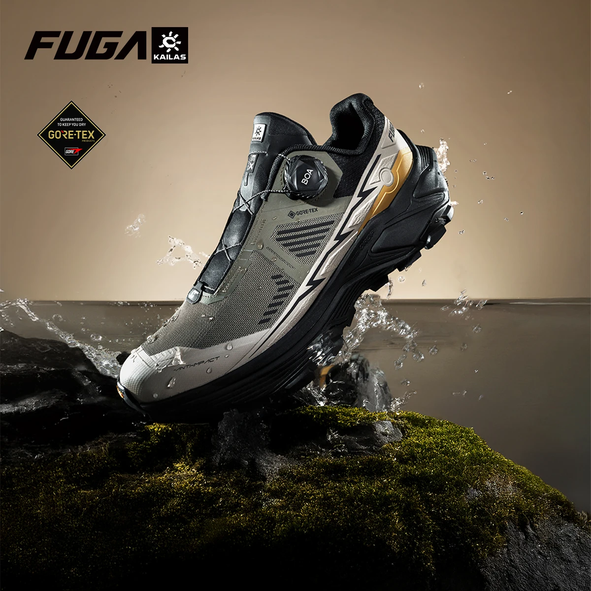 KAILAS Fuga EX3 BOA GTX Waterproof Trail Running Shoes Men Outdoor Sport Arch Support Breathable Lightweight Sneakers KS2513109