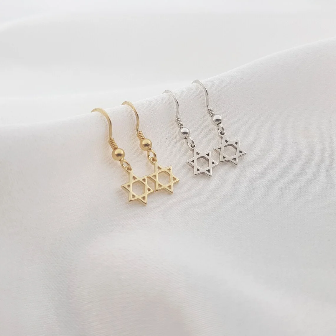 

Simple Wind Cut Pentagram Women's Earrings Stainless Steel Muslim Gift Islamic Jewelry Special Mother's Day Gift For Mother