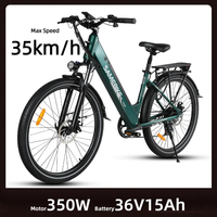 Electric Bike 350W 36V Commuter Ebike City Road Electric Bicycle for Man Woman Adults