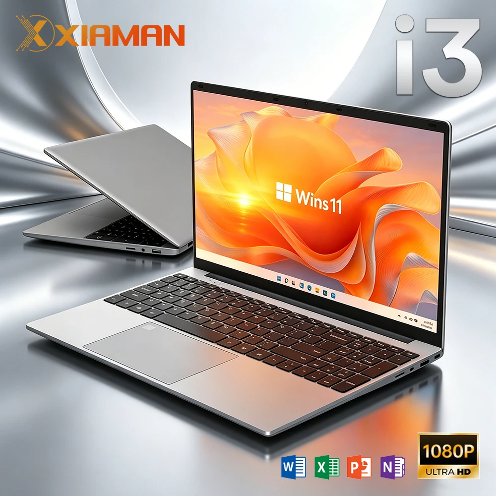 Portátil Xiaman de 15.6 pulgadas con Intel Core i3 6006U, 16GB de RAM, 512GB SSD, ligero, para negocios, con Windows 11 Pro.