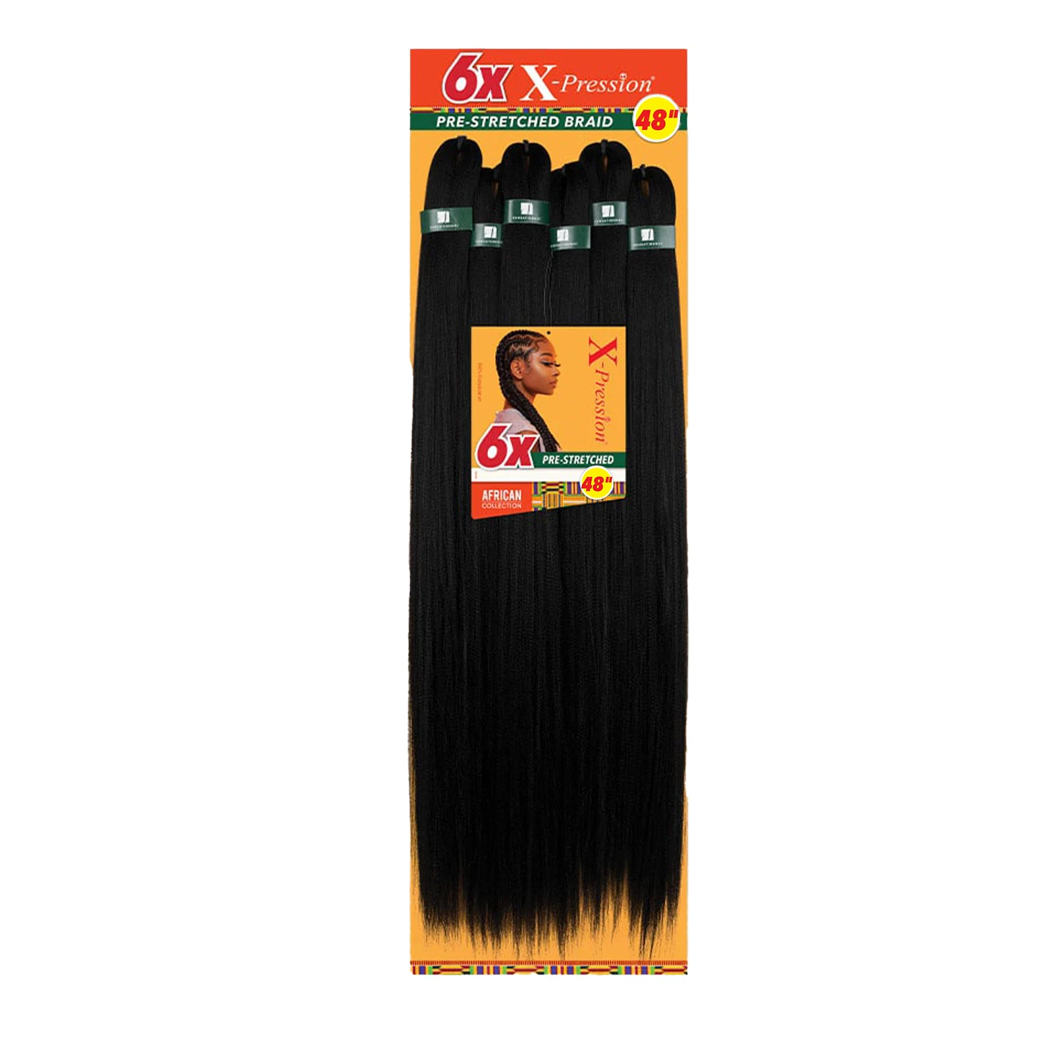 Sensationnel Braids African Collection 6X X-Pression Pre-Stretched Braid 48