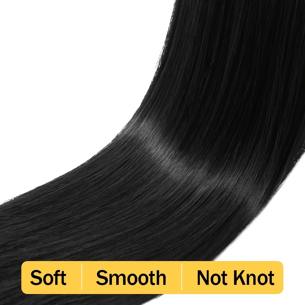 女性用ドローストリングポニーテール人毛エクステ ナチュラルカラーストレートドローストリング100%人毛ポニーテールエクステ