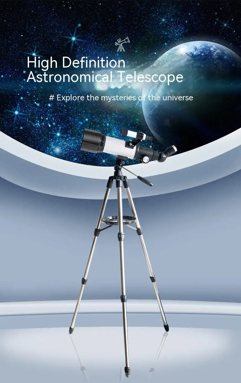 F40070M Refracter Astronomical Telescope 70400 Carbon Fiber With Tripod Backpack for Kids Beginners Deep Space Camping