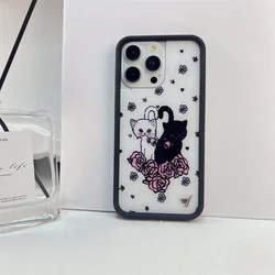 Wildflower cartoon cute phone case Animal Kitten Bear For iPhone 17 Pro 13 Pro 14 Pro 15 Promax WF Pigeon Lamb Swan phone case