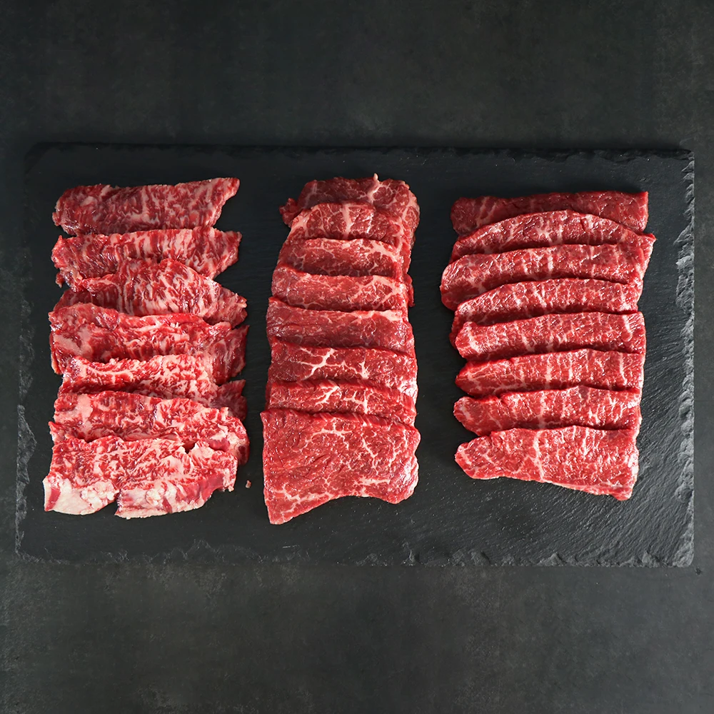 1 600g of special assorted Korean beef (200g of advanced meat 200g of apron meat 200g of saggine flesh)