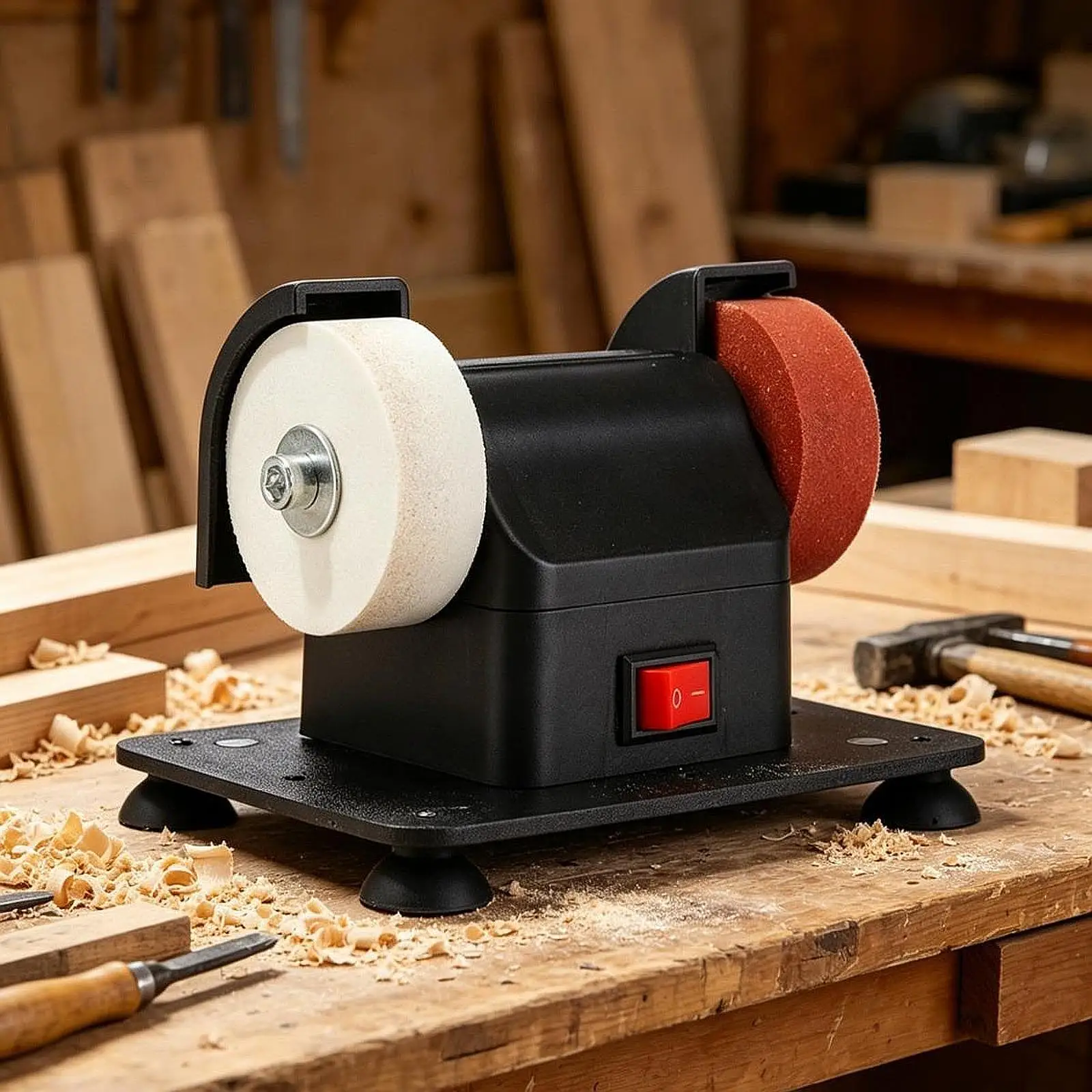 Small Grinding Wheel Machine Household Grinding Wheel Machine Knife Sharpener Suction Cup Tabletop Grinding Polishing Machine view 3