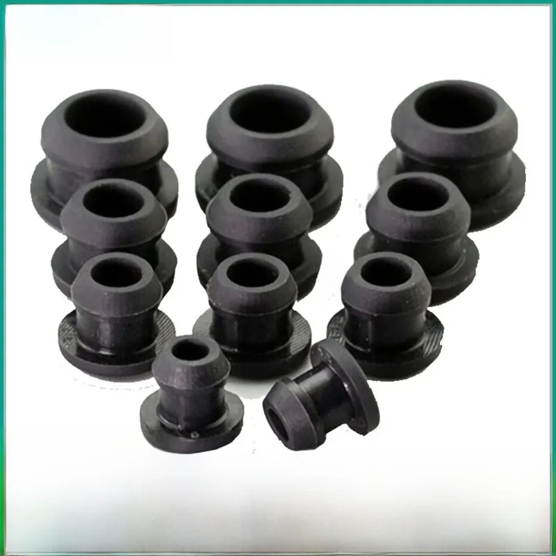 1-10 pièces noir conique Snap-on en caoutchouc de Silicone Type T bouchon bouchons d'extrémité insère des tubes résistant au bonde haute température 2.5-50.6mm
