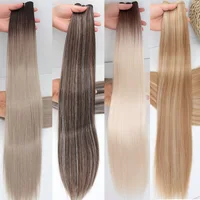 Extensiones de pelo ondulado ruso, 65cm, 200G, extensiones de cabello sintético de fibra, Bio proteína, cola de caballo resistente al calor, pelo de Cosplay