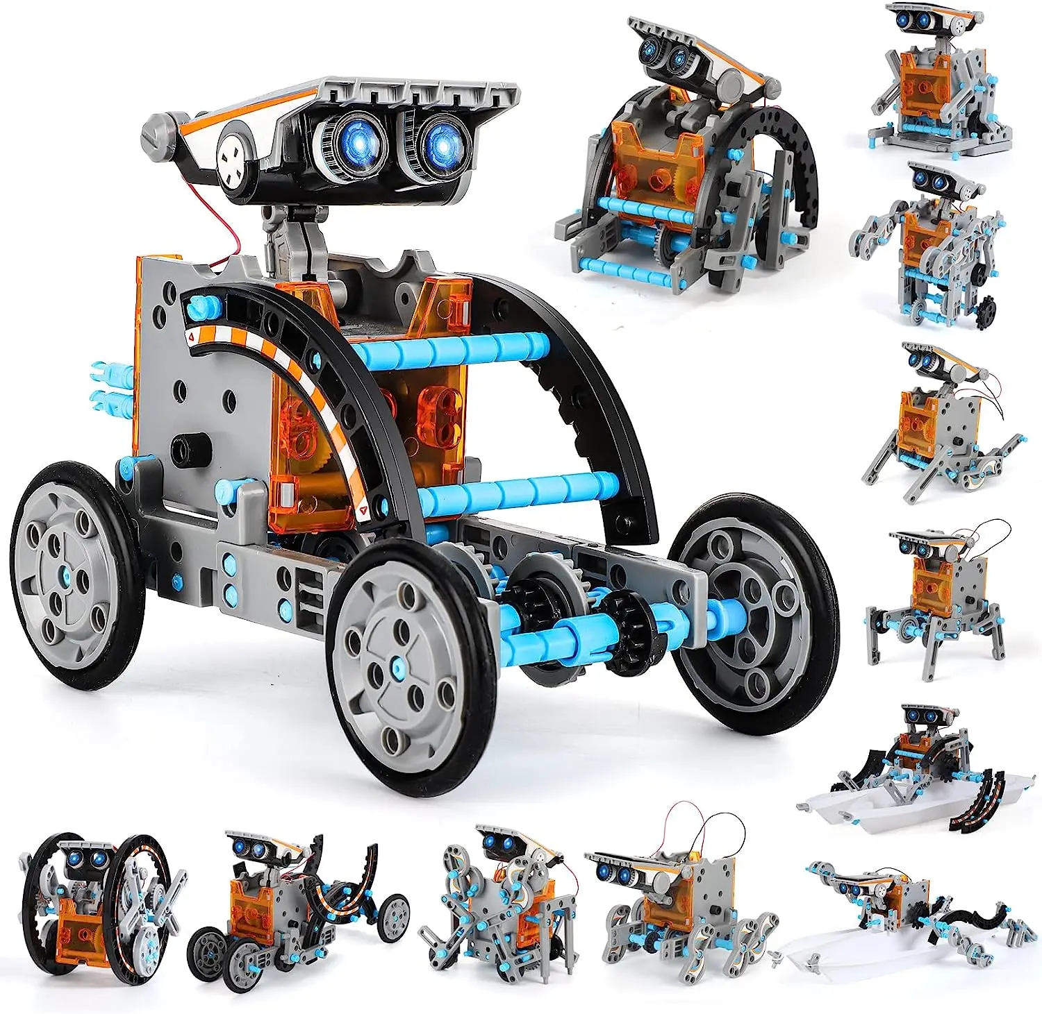 

13-in-1 STEM Solar Robot Kit Toys Gifts for Kids 8 9 10 11 12 13 Years Old, Educational Building Science Experiment Set Birthday