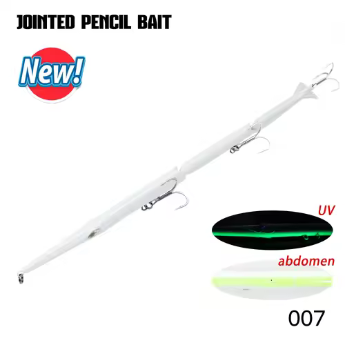 Hunthouse Jointed Pencil Bait 3 Section Fishing Lure 180mm/22g 255mm/30.6g Needle Sinking Swimbait For Bluefish Seabass Tackle - Image 10