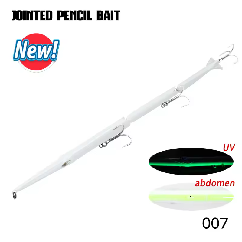 Hunthouse Jointed Pencil Bait 3 Section Fishing Lure 180mm/22g 255mm/30.6g Needle Sinking Swimbait For Bluefish Seabass Tackle - Image 10