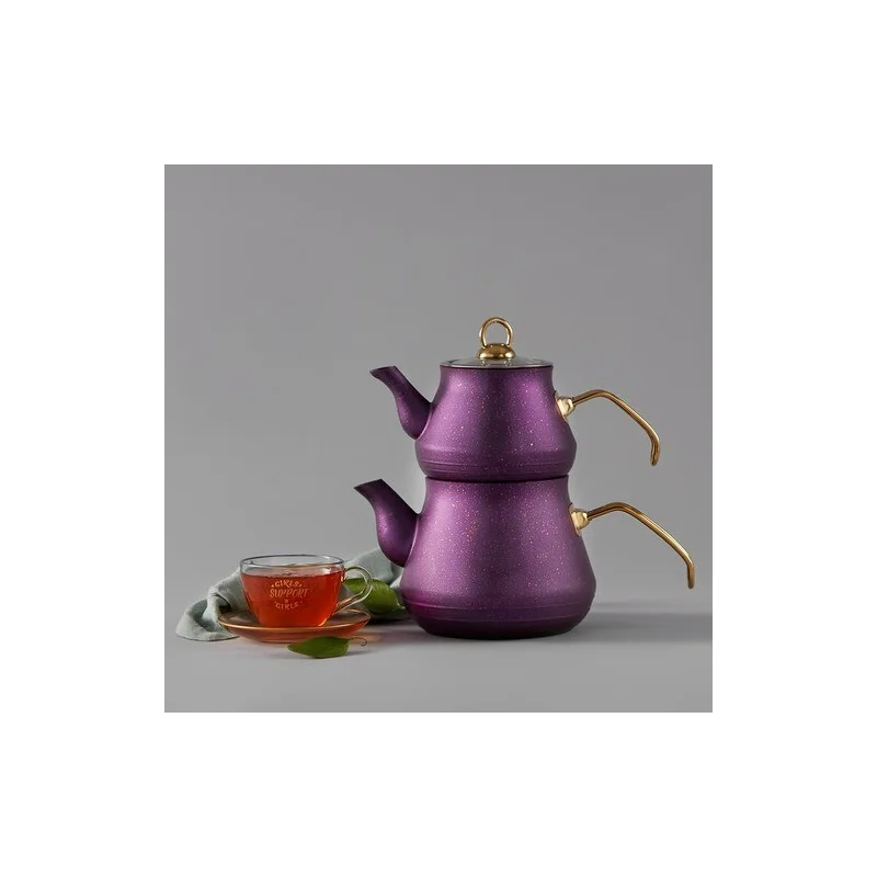 Bio Granite tea Pot Set Purple