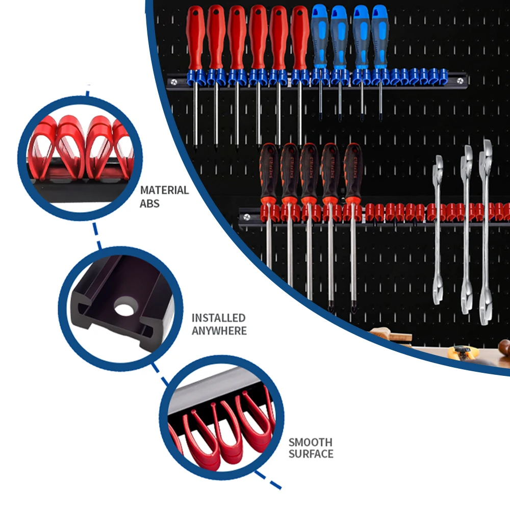 Klucz Szczypce Śrubokręt Organizator Szyna do montażu na ścianie Stojak Śrubokręt Uchwyt do przechowywania Warsztaty garażowe Sprzęt Wieszak na narzędzia