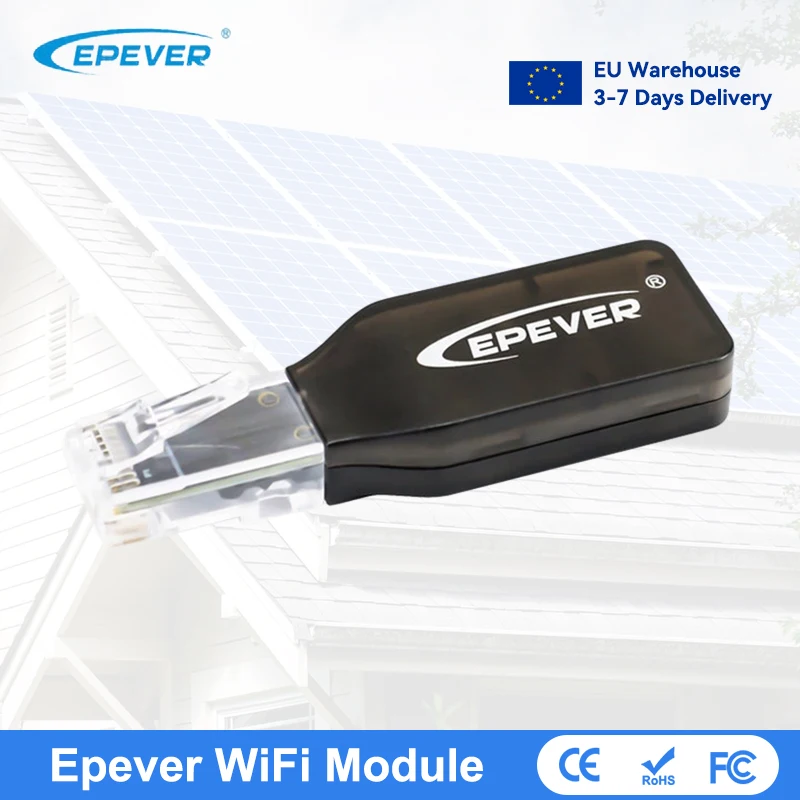 EPEVER WiFi 2.4G RJ45 D WIFI Serial Server RS485 to WIFI Support APP For EPEVER Tracer AN MPPT Solar Charge Controller