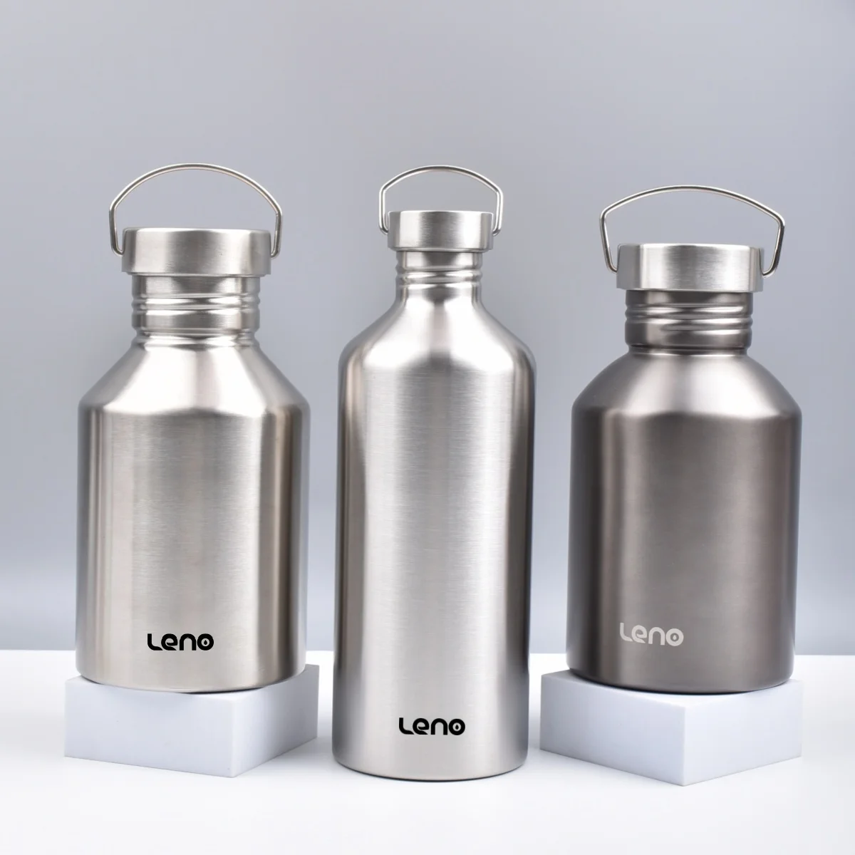 

Бутылка для воды из нержавеющей стали на 68 унций, одностенные термосы большой емкости с большим горлышком и крышкой, посуда для велоспорта, спортивные напитки