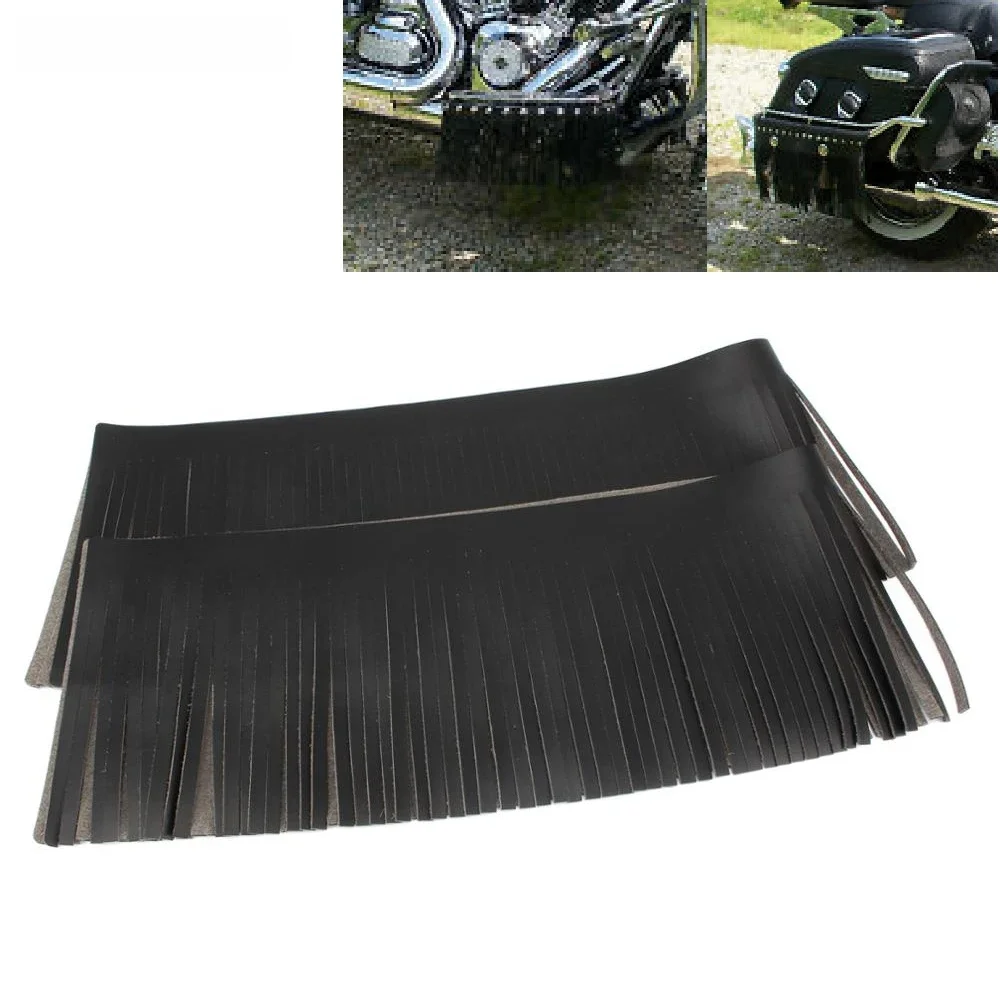 Dla Harley Indian Chief Classic Cafe Racer siedzisko motocyklowe sakwa frędzle deska podłogowa rzemieślnicza torebka skórzane akcesoria z frędzlami — zdjęcie 2