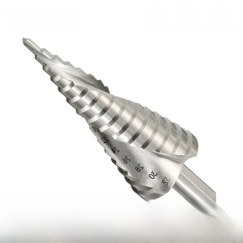 Wiertło stopniowe Xcan 1 szt. 4-12 4-32mm Wiertło pagodowe do śrub sześciokątnych Narzędzie do wiercenia rdzeniowego Wiertło spiralne HSS z rowkiem do drewna i metalu — zdjęcie 2